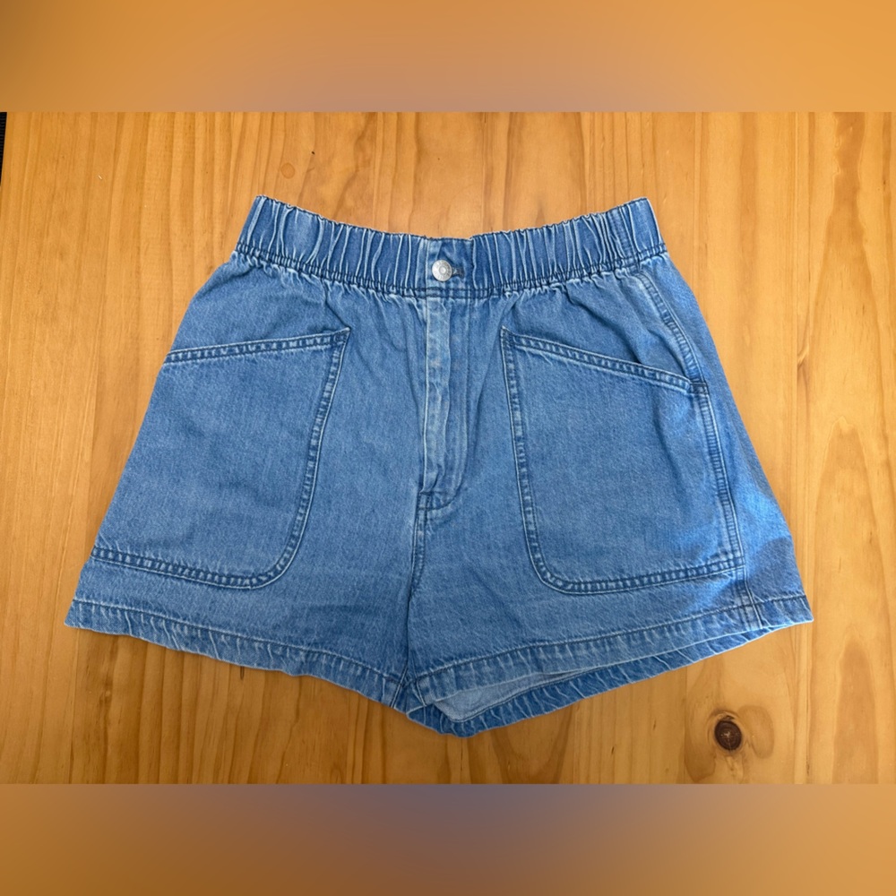 Madewell Denim Pull-On Paperbag Utility Shorts